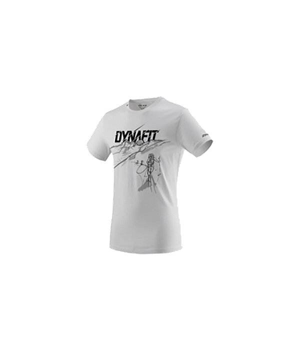 Dynafit triko Promo Graphic M S/S TEE, Bílá, M